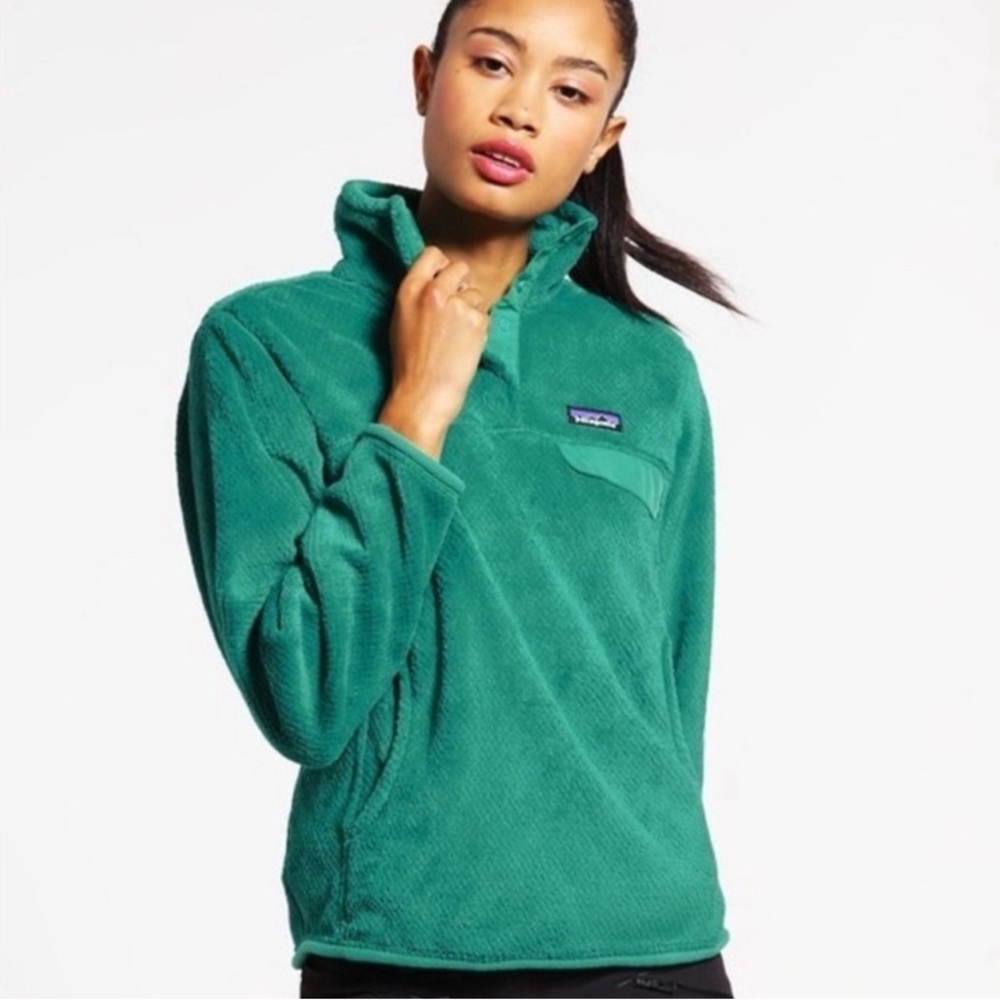 Patagonia Re-Tool Snap-T Pullover Emerald Women’s Size‎ Small